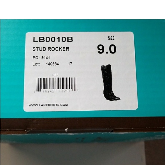 Studded Brown Heeled Boots - Picture 6 of 8